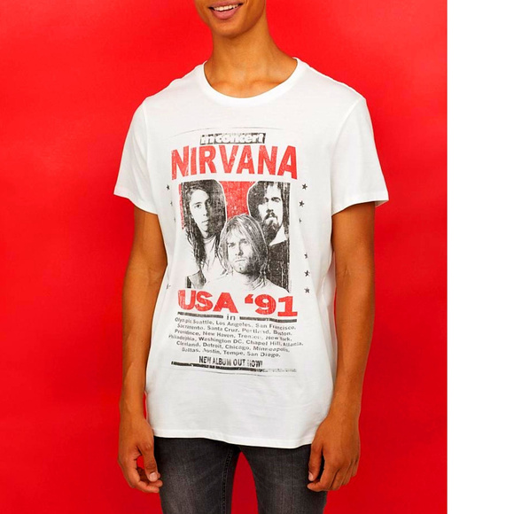 Divided Other - Nirvana In Concert Tour '91 T-Shirt L bigger NWT